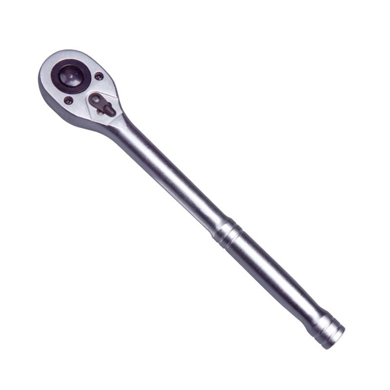 Pear Head Ratchet Wrench With Quick Release, Round Handle, 45 Teeth 