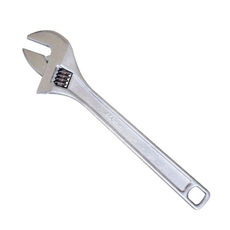 Adjustable Wrench, European Type, Square Hole, Heavy Duty Handle