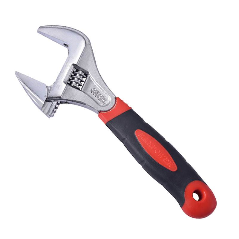 超大開口輕型膠柄活扳手