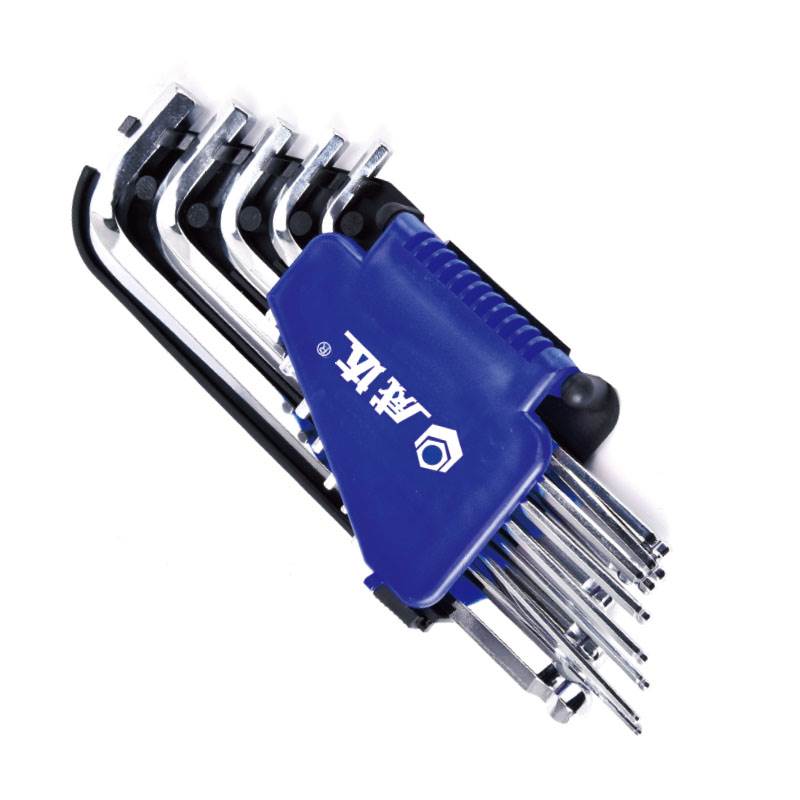 球頭電鍍加長(zhǎng)內(nèi)六角板手組套（英制）